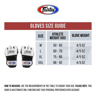 Handschoenen MMA Fairtex 4 oz FGV17