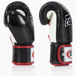 Guantoni Muay Thai Fairtex BGV1 Nero-bianco-rosso