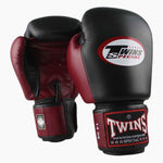 Thaibokshandschoenen Twins Special BGVL3 Bourgondisch-zwart