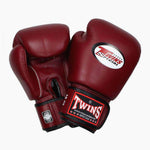 Gants de Muay Thai Twins Special BGVL3 Rouge vin