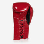 Gants de boxe Cleto Reyes Safetec CB4 Rouge-noir avec lacets