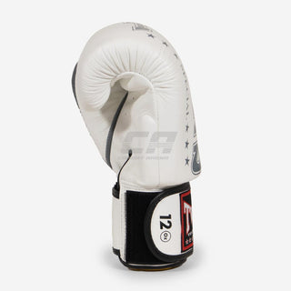 Gants de Muay Thai Twins Special BGVL 8 Blanc-gris