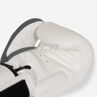 Gants de Muay Thai Twins Special BGVL 8 Blanc-gris