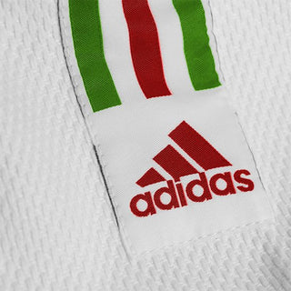 Judopak Adidas J500 met Italië-strepen