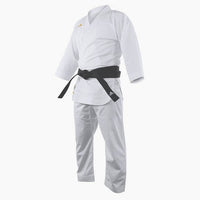 Karatepak kumite Adidas Adizero 2.0 WKF wit zonder strepen