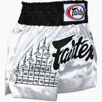 Pantaloncini kick-thai Fairtex BS0637 Thai Talisman Bianco