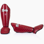 Paratibia Fairtex Competition SP5 con parapiedi Rosso