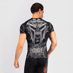 Rashguard Venum Gladiator 5.0 maniche corte Nero-Argento-Combat Arena