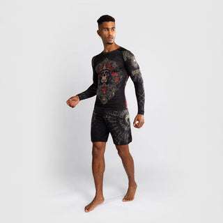 Rashguard Venum Santa Muerte 5.0 maniche lunghe Nero-Oro-Combat Arena