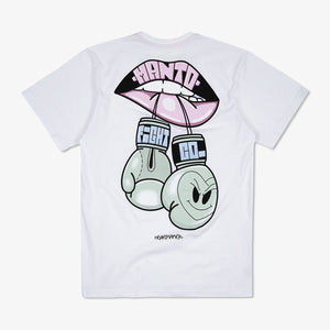 T-shirt Manto x KTOF Gloves Bianco-Combat Arena