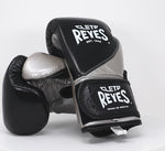 Bokshandschoenen Cleto Reyes Hoge Precisie Training CE7 Zwart-Zilver