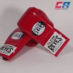 Bokshandschoenen Cleto Reyes Safetec CB4 Rood-zwart met veters