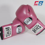 Gants de boxe Cleto Reyes Professionnel CB2 Rose-noir avec lacets