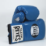 Bokshandschoenen Cleto Reyes Safetec CB4 Blauw met veters